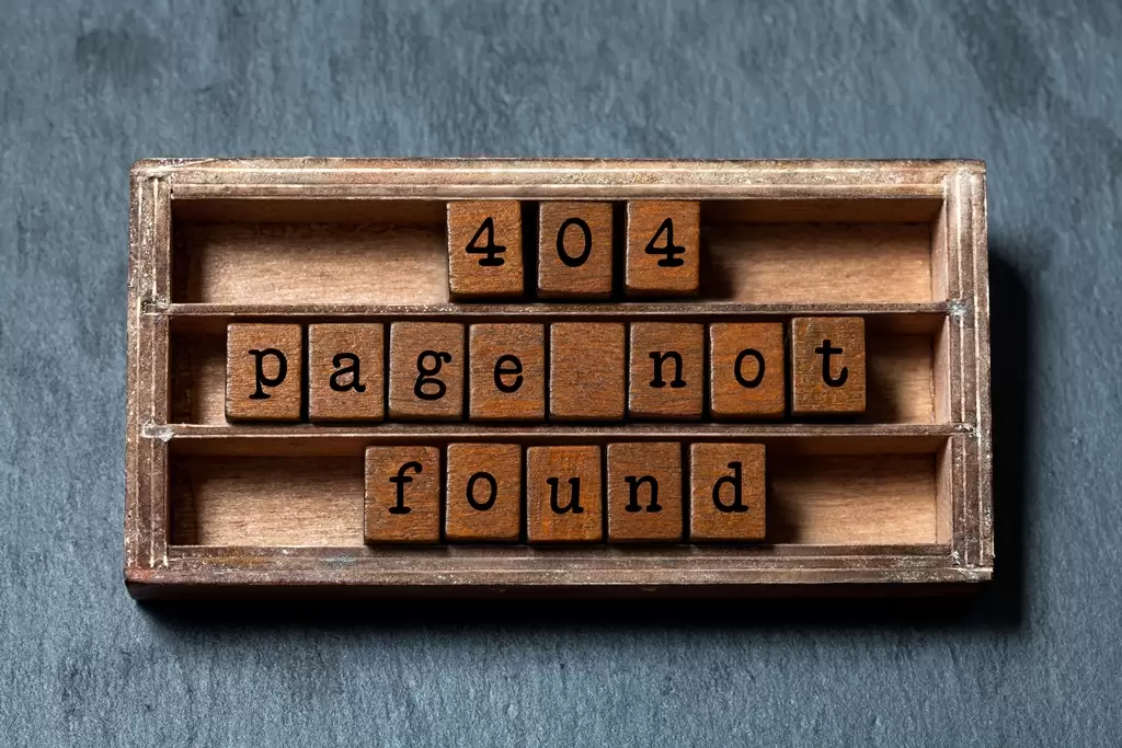 404 pagina